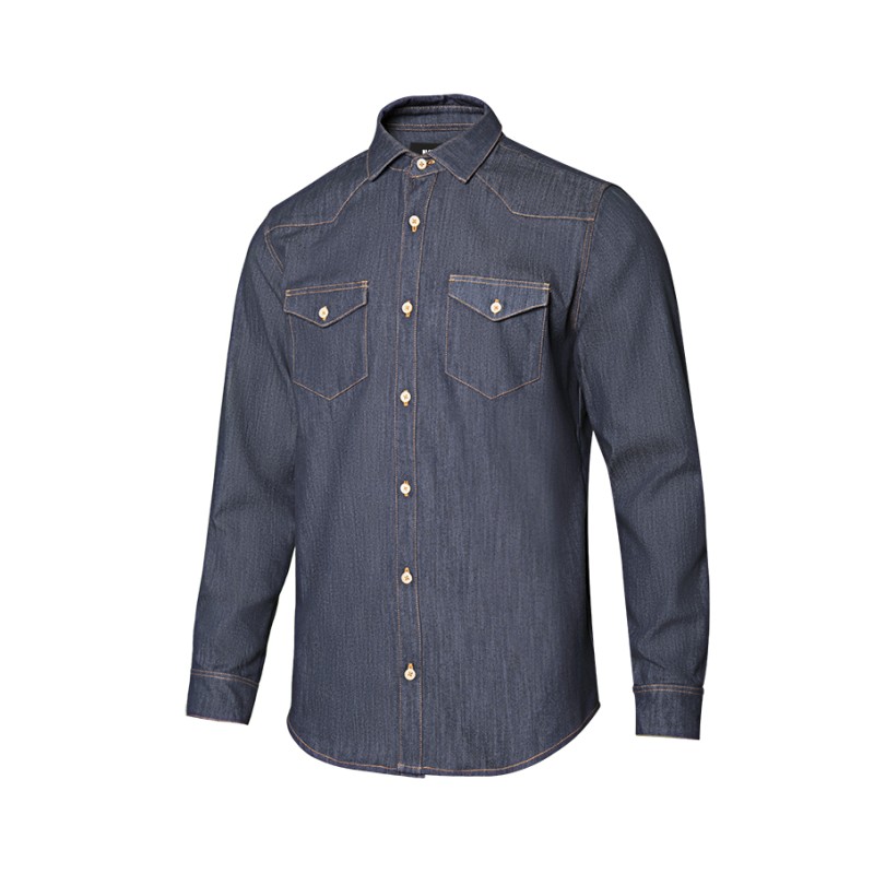 405006S CAMISA DENIM ML HOMBRE