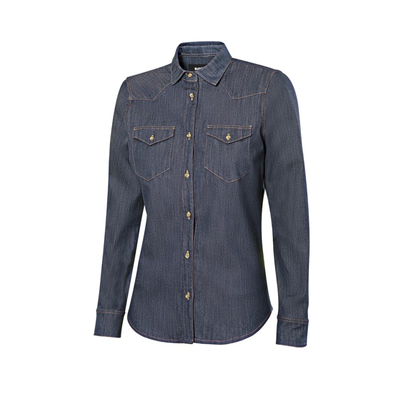 405007S CAMISA DENIM ML MUJER