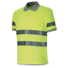 Polo Alta visibilidad de 160 gr. Manga Corta. Color amarillo