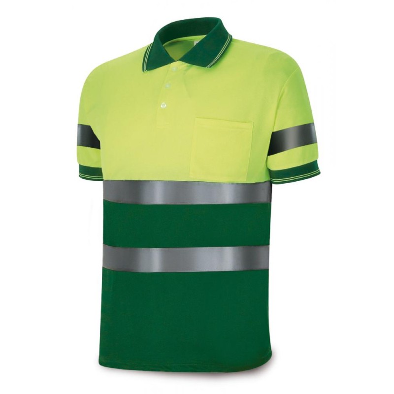 Polo Alta visibilidad amarillo/verde poliéster 160 gr.