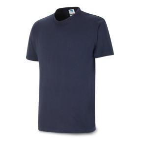 Camiseta azul marino algodón 145 gr. Manga corta