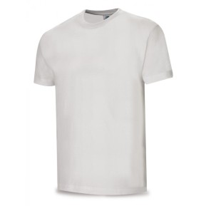 Camiseta blanca algodón 145 gr. Manga corta