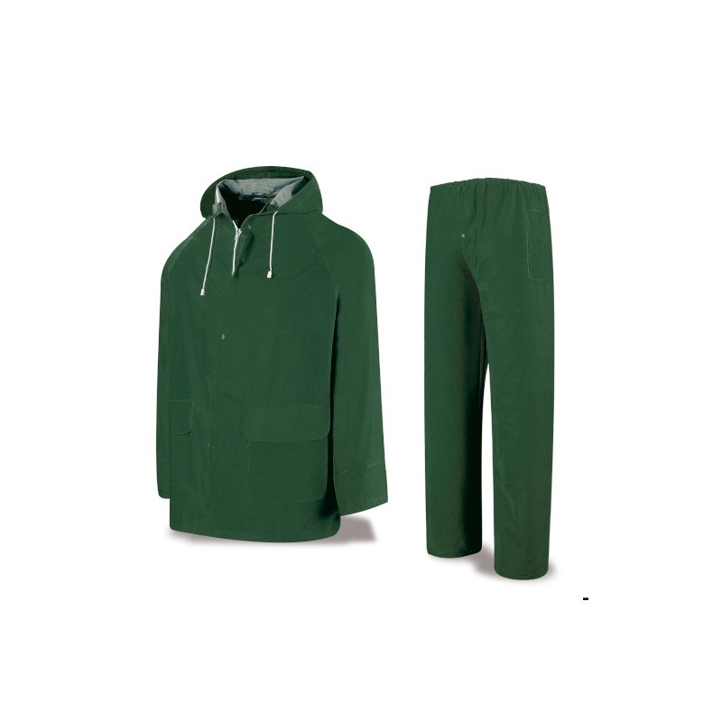 Traje de agua PVC verde 400 gr.