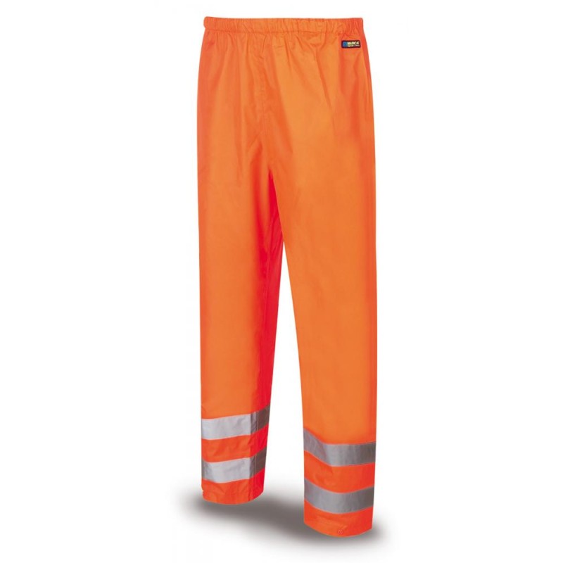 Pantalón/Chubasquero Alta Visibilidad naranja poliéster 140 gr.