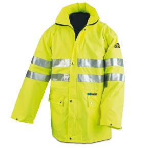 Chaqueta/Chubasquero Alta Visibilidad amarillo poliéster 140 gr.