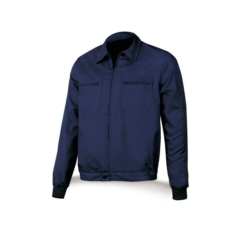 Chaqueta azul marino poliéster/algodón 200 g.