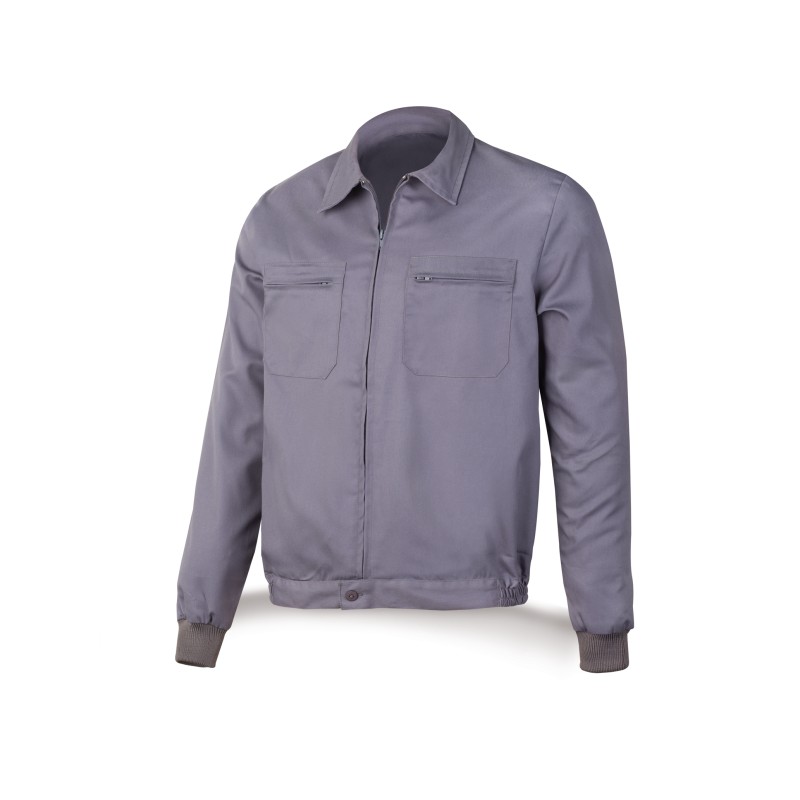 Chaqueta gris poliéster/algodón 200 g.