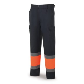 Pantalón bicolor de alta visibilidad poliéster/algodón 200 g.