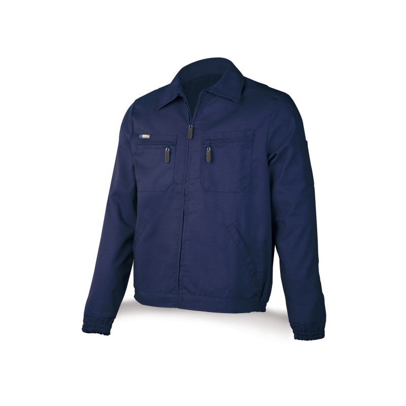 Chaqueta azul marino en Algodón de 245 g.