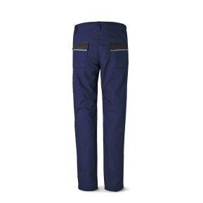 Pantalón CANVAS azul marino/negro poliéster/algodón 245 g. Multibolsillos