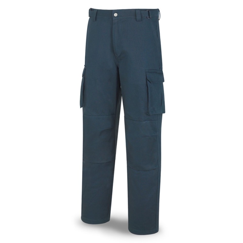 Pantalón ESPECIALISTA INVIERNO azul marino algodón "sanforizado" 245 gr. Multibolsillos