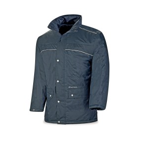 Parka triple uso (chubasquero/husky/chaleco) modelo GALERNA. Azul Marino 440 gr.