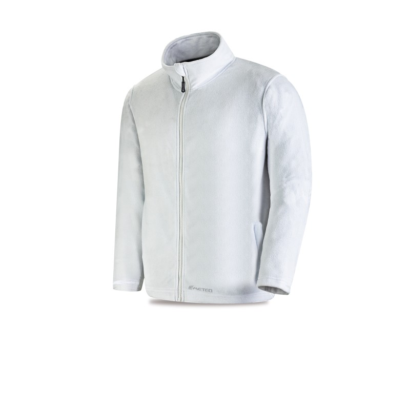 Chaqueta polar modelo QUETZAL blanca 200 gr.