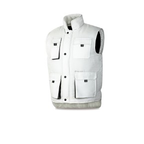 Chaleco multibolsillos modelo HEIMDALL Blanco 350 gr.