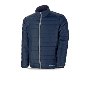 Chaqueta tipo plumas modelo FREYA. Azul Marino 340 gr. EN 14058