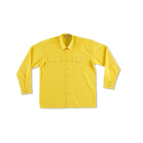 Camisa amarilla poliéster/algodón 95 gr. Marga larga