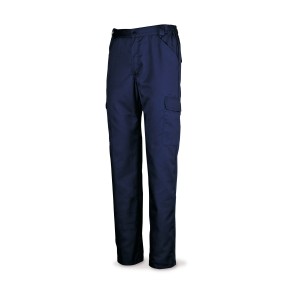Pantalón azul marino algodón 200 g. Multibolsillos.