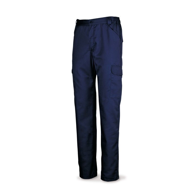 Pantalón azul marino algodón 200 g. Multibolsillos.