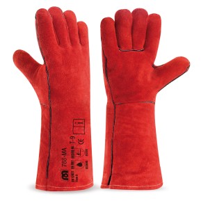 Piel serraje vacuno 1ª con costuras de Kevlar y forrado especial interior. 40cm.