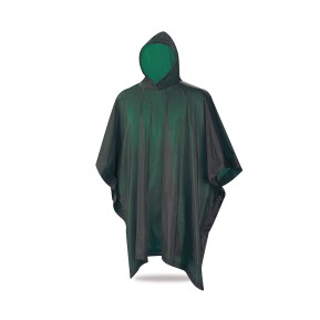 Poncho de agua PVC verde 180 gr.