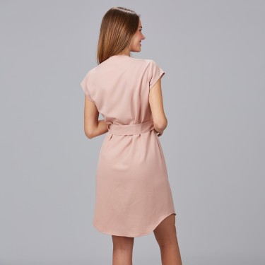 VESTIDO BOTON FORRADO VIVAZ X.LINEN