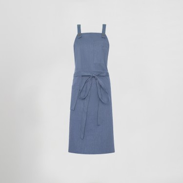 DELANTAL PETO BOLSILLO CARTERA SARGA RECICLADA 88X74 CM